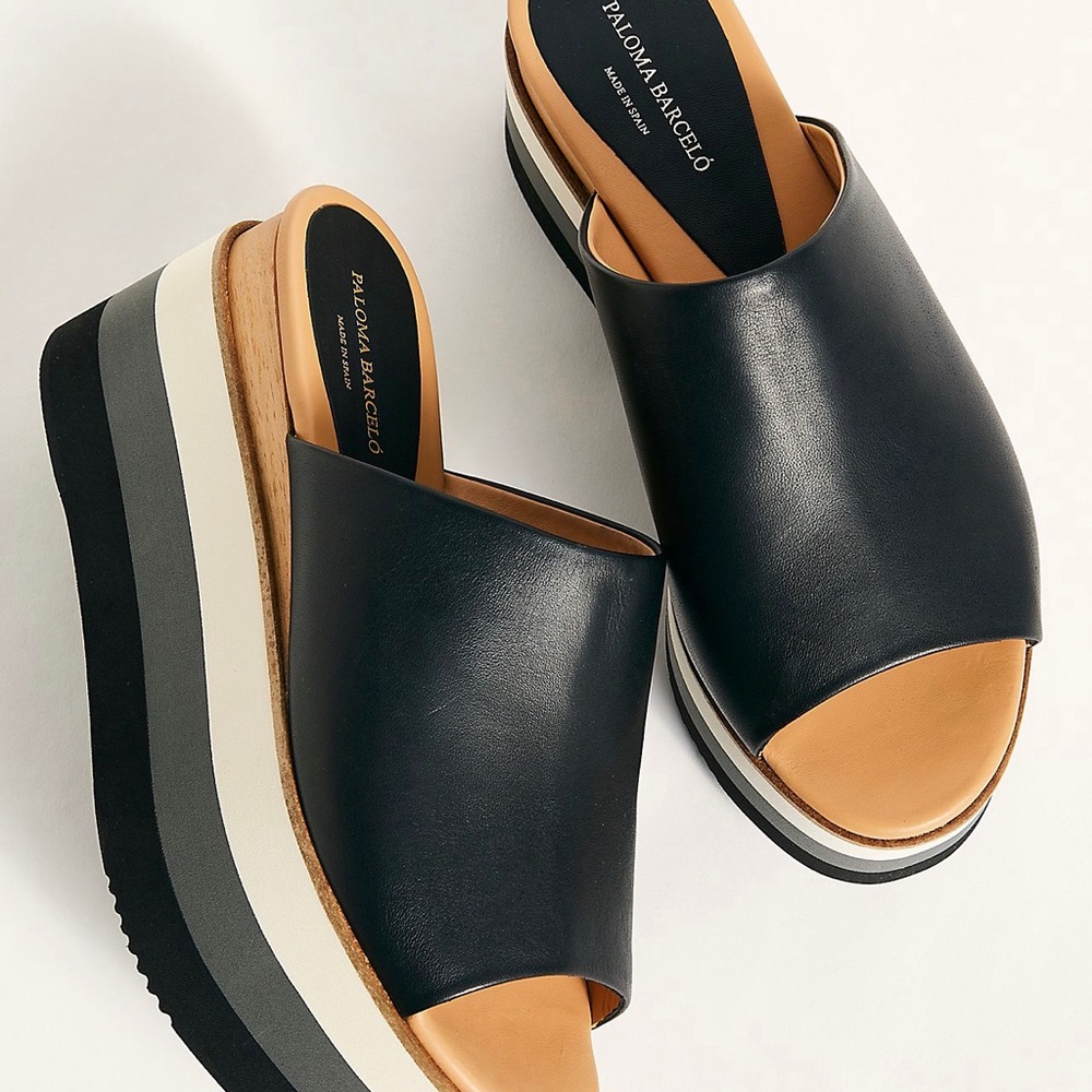 Paloma Barcelo Leather Sandals - Sz 11/41 NEW